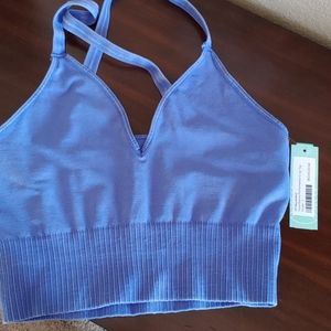 Large Free People Good Karma Performance Crop Top